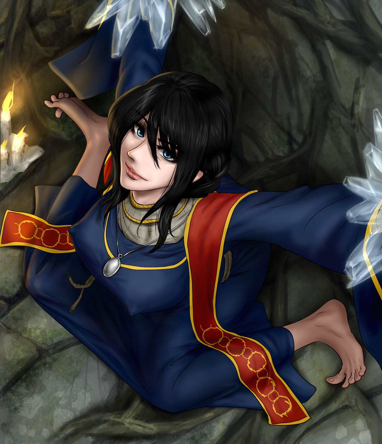 This is a portrait image with resolution 1280x1487, dominant color black, approximately 3 main objects, containing 4 people.