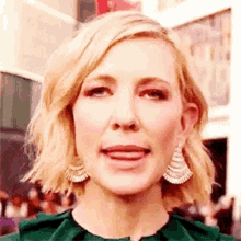 Cate Blanchett Tongue Out